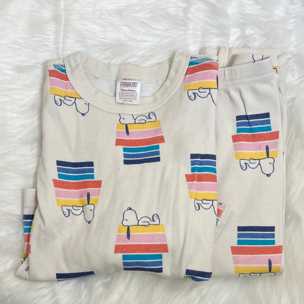 Hanna Andersson Peanuts Snoopy Organic Cotton Pajama Set